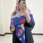 روسری طرح شاخه گل