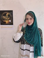 شال های حریر لمه سبز کاراشیک