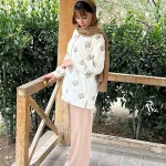 شومیز مزونی لینن سوزن دوزی هندی 1