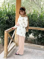 شومیز مزونی لینن سوزن دوزی هندی 1