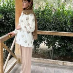 شومیز مزونی لینن سوزن دوزی هندی 2