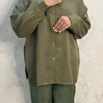 شومیز تنسل سبز کاراشیک3