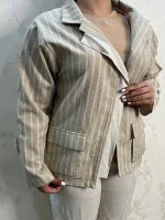 کت شلوار راه راه کاراشیک